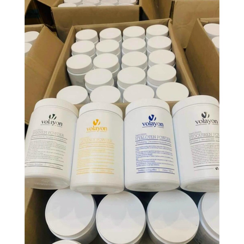 Bộ Bốn Mặt Nạ Tảo Xoắn & Mặt Nạ Hyaloten Volayon Fullsize 500g- Hamincosmetic