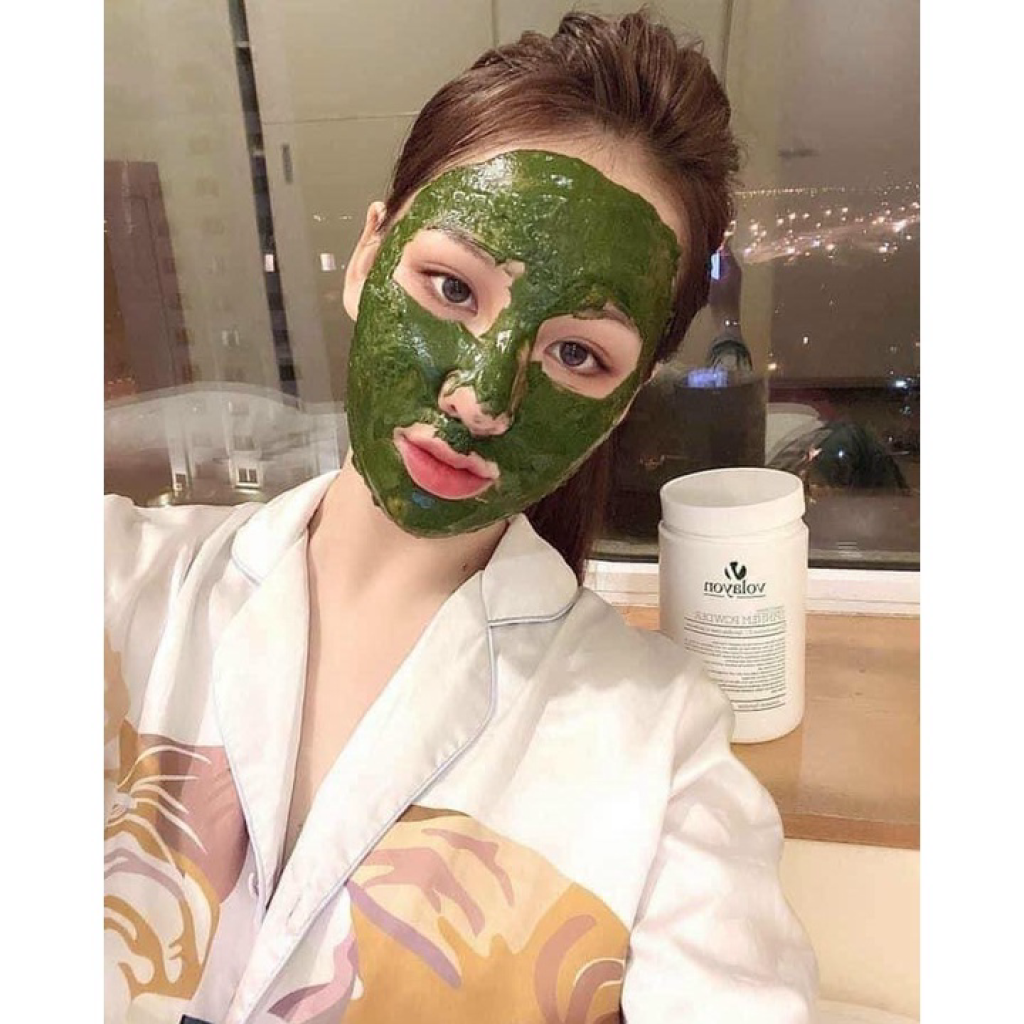 Bộ Bốn Mặt Nạ Tảo Xoắn & Mặt Nạ Hyaloten Volayon Fullsize 500g- Hamincosmetic