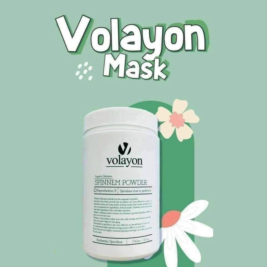 Bộ Bốn Mặt Nạ Tảo Xoắn & Mặt Nạ Hyaloten Volayon Fullsize 500g- Hamincosmetic