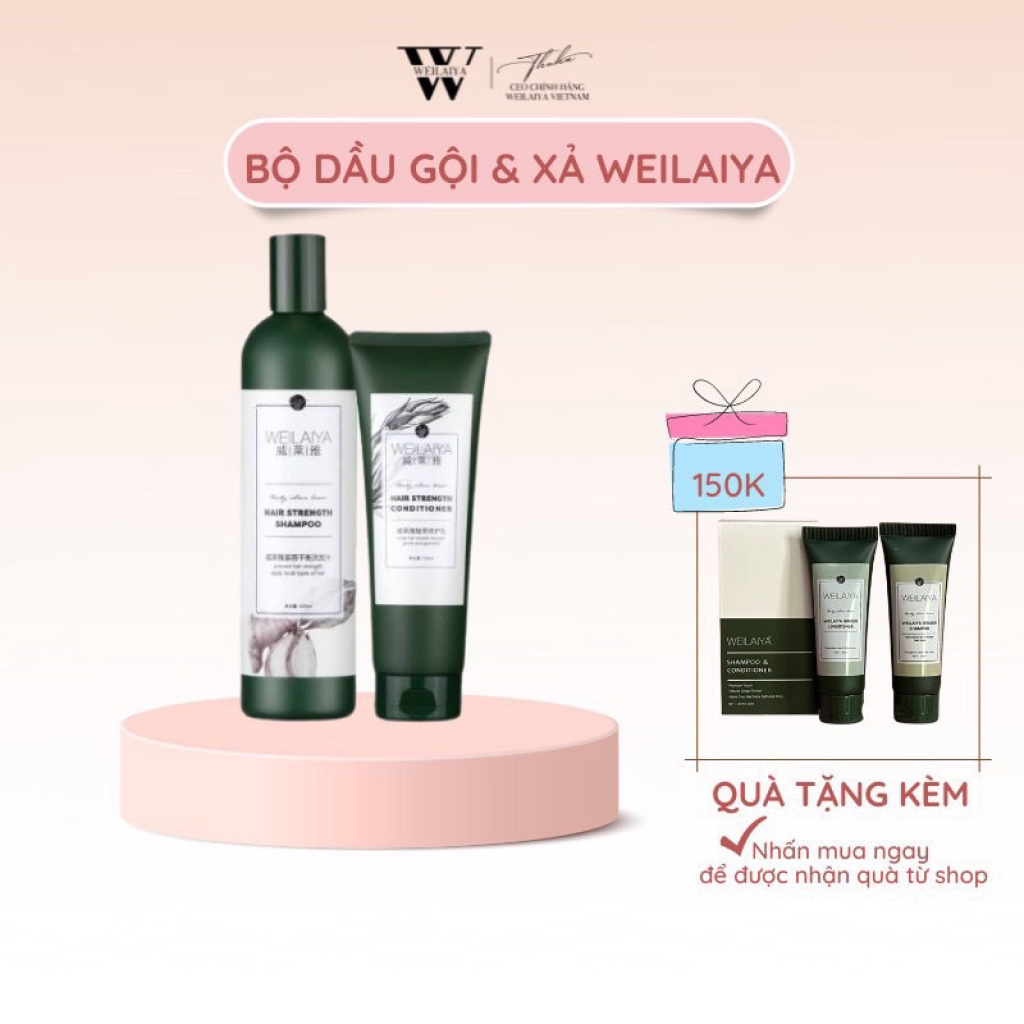 CẶP GỘI XẢ GỪNG WEILAIYA - dành cho tóc dầu - Qùa Tặng
