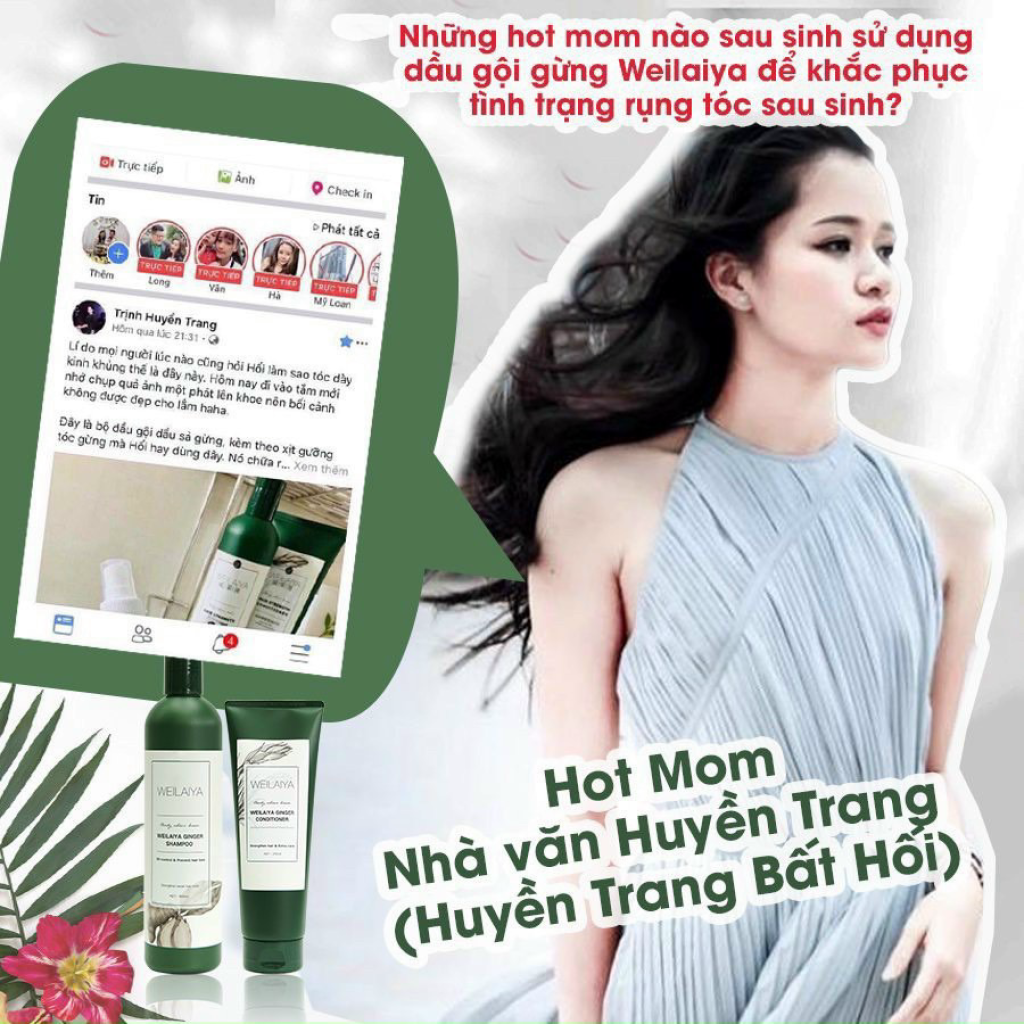 CẶP GỘI XẢ GỪNG WEILAIYA - dành cho tóc dầu - Qùa Tặng