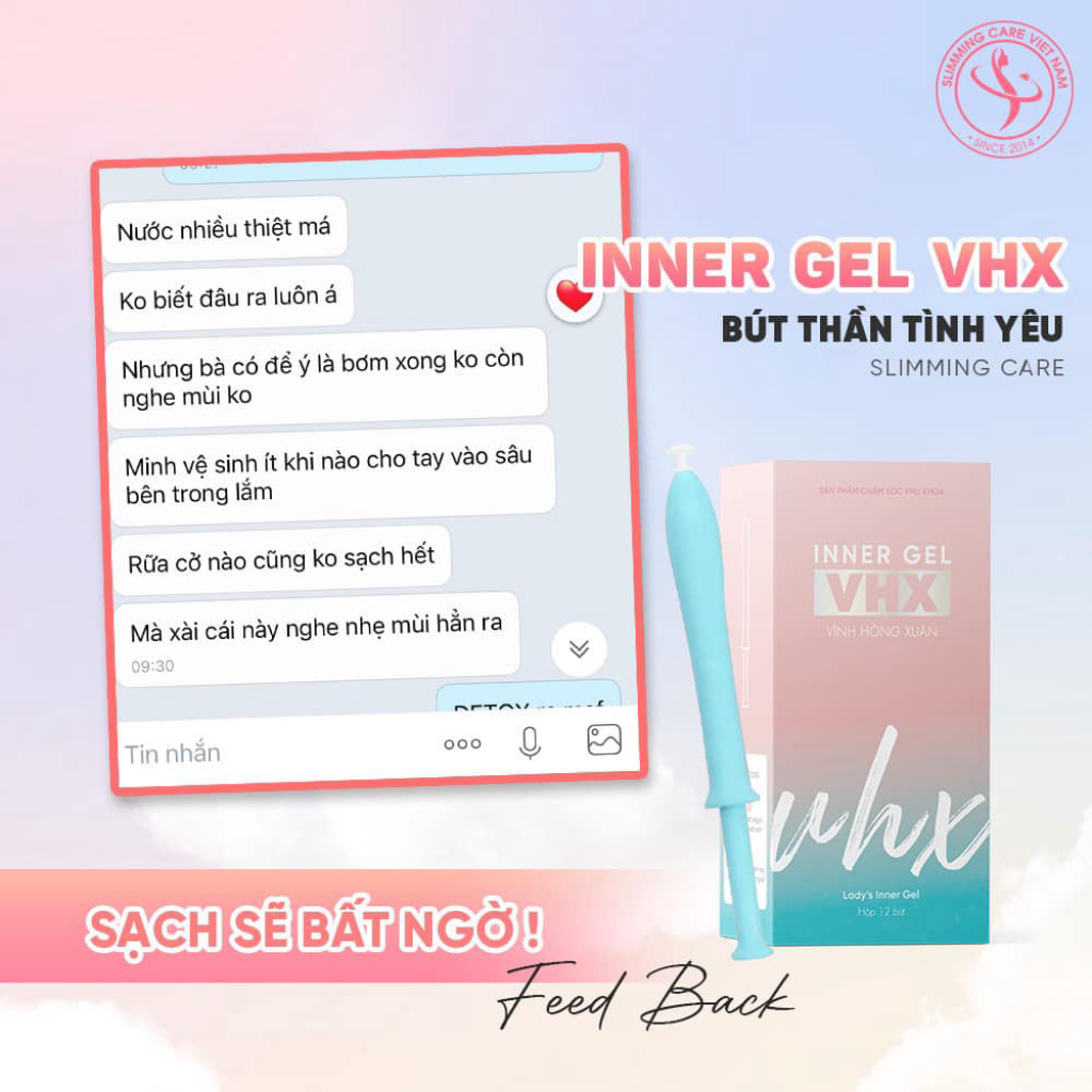 [CHÍNH HÃNG] Bút Yêu Inner Gel VHX Vĩnh Hồng Xuân Slimming Care Se Kít Đỉnh Cao