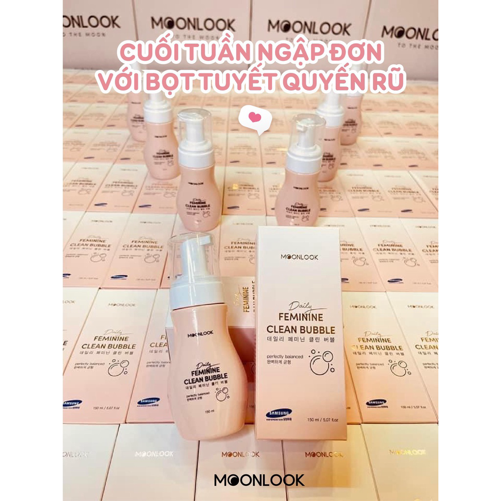 Dung Dịch Vệ Sinh Hàng Kiểu Bọt Tuyết Moonlook Chai 150ml Nhập Khẩu Hàng Quốc