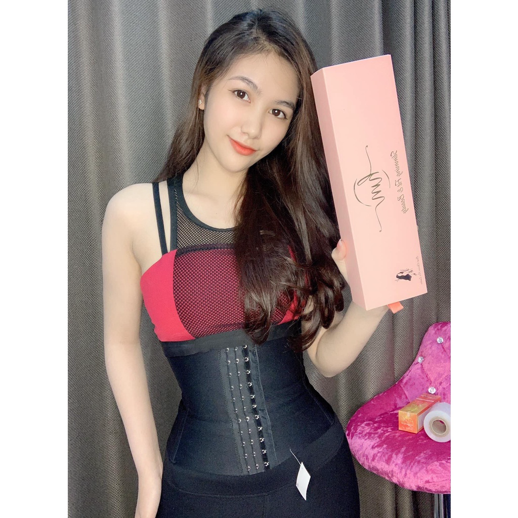 Gen Nịt Bụng Sline, Siết Eo 24cm Tạo Độ Cong Fullbox Hộp, Thước Dây, Tem Mac [ Chính Hãng]