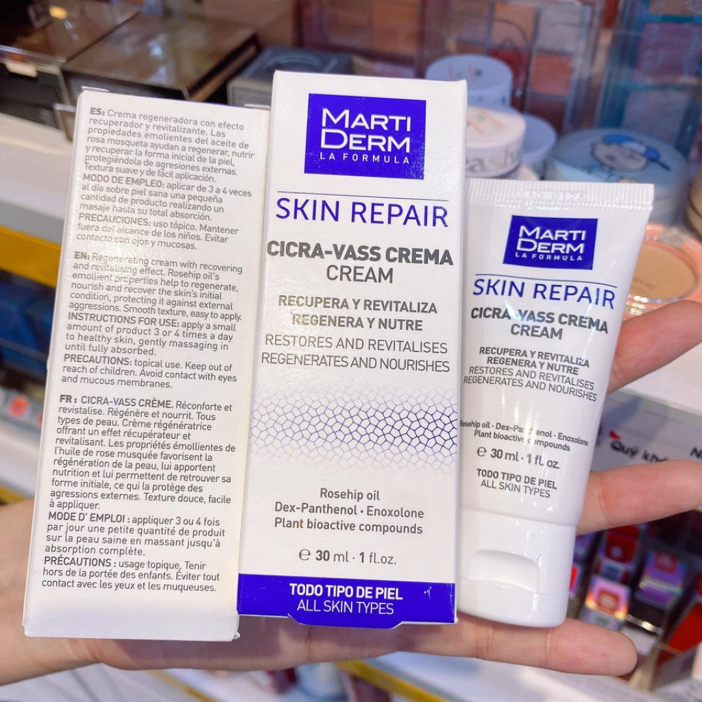 Kem Dưỡng MartiDerm Skin Repair Cicra Vass Cream Tái Tạo Da Và Phục Hồi Da Nhạy Cảm