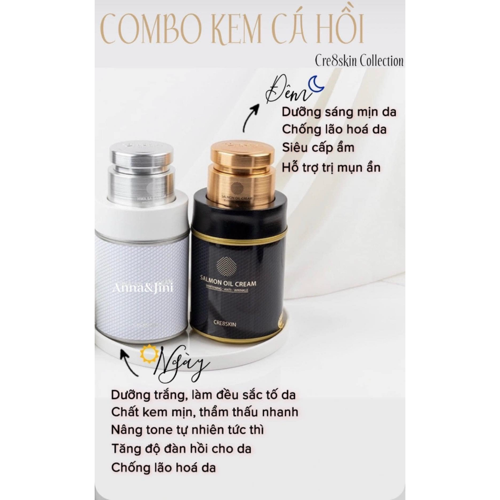 Kem Dưỡng Trắng Da Chiết Xuất Cá Hồi Salmon Oil Cream Cre8skin 80g
