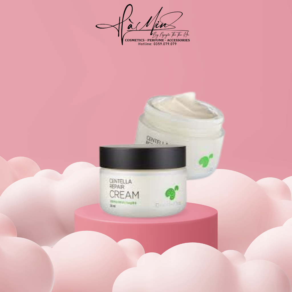 Kem Rau má Goodndoc Centella Repair Cream Serum Dưỡng Ẩm Phục Hồi Giảm Thâm Nám Trắng sáng Da