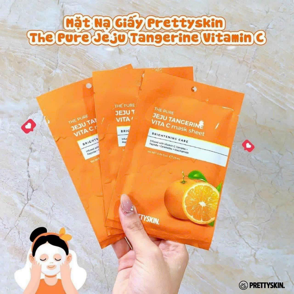 Mặt nạ vitaminC Pretyskin 1m