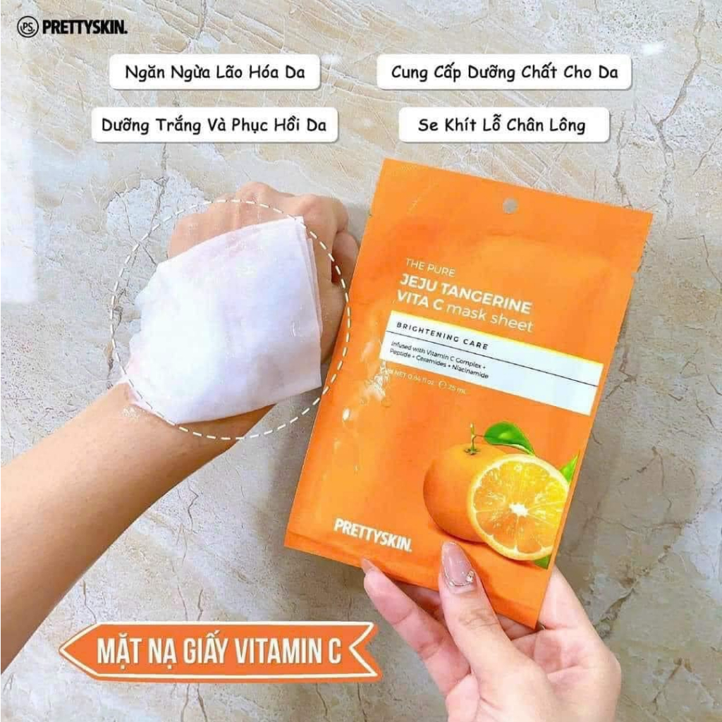 Mặt nạ vitaminC Pretyskin 1m