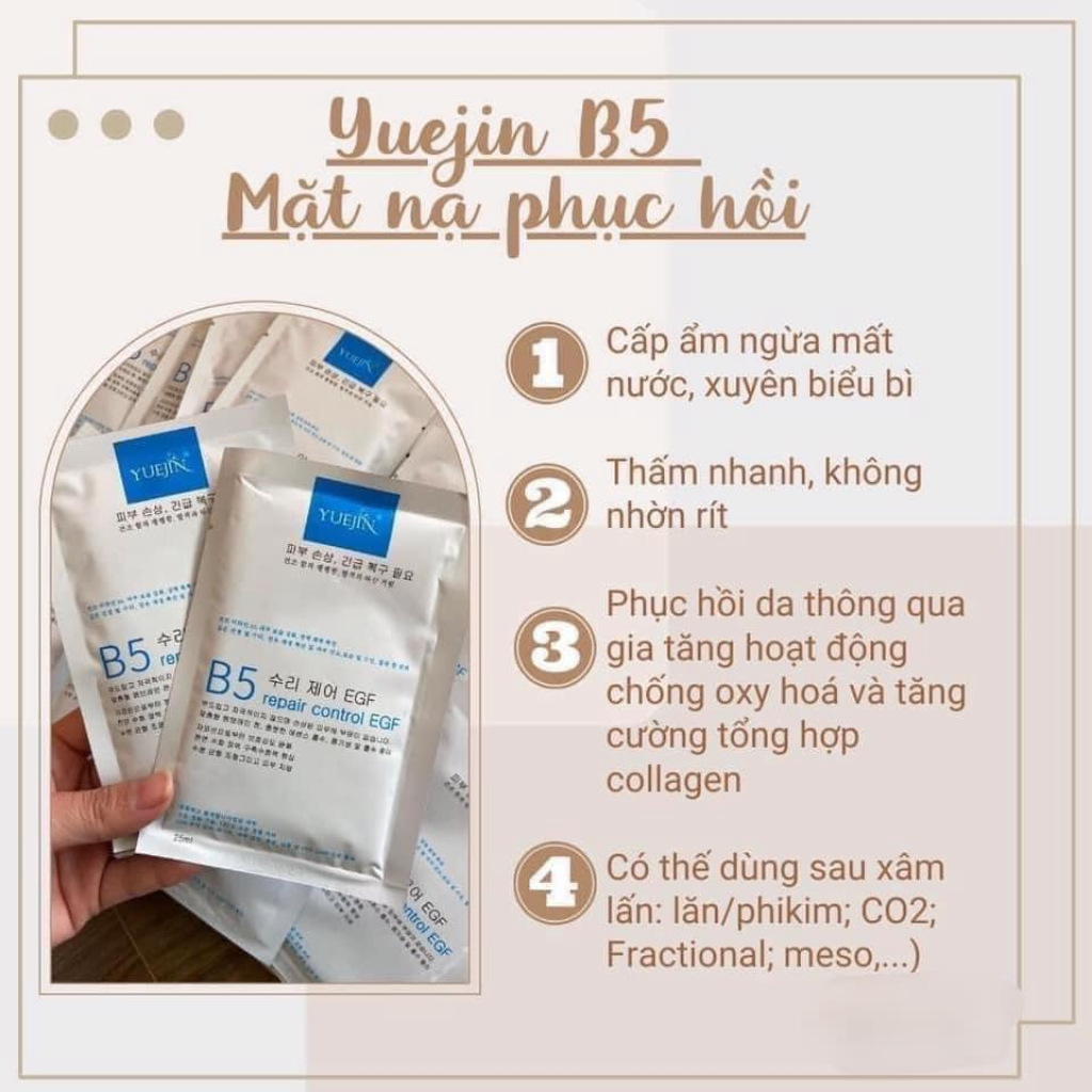Mặt Nạ Yuejin B5 Repair Control Egt Cấp Ẩm Phục Hồi Da 25ml 10m