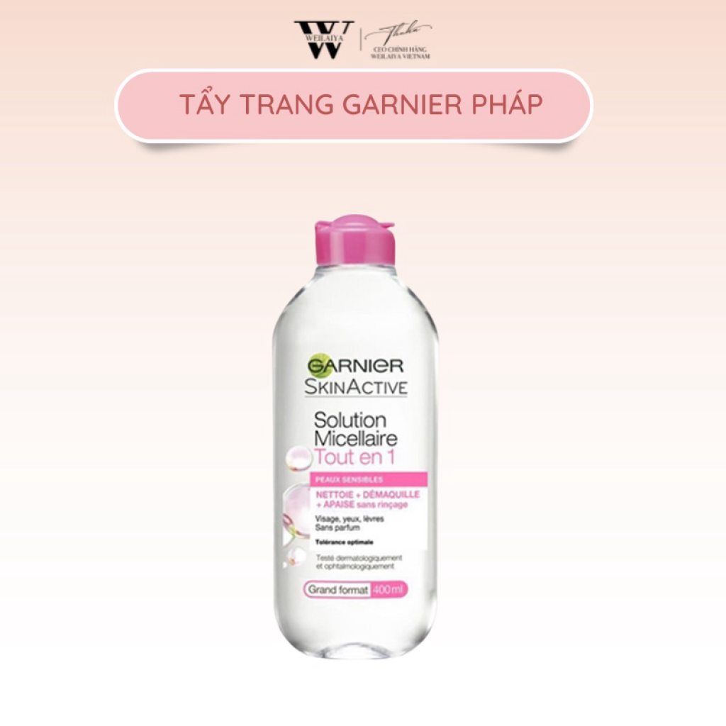 Nước Tẩy Trang Garnier Micellar Cleansing Water Cho Da Nhạy Cảm  400ml