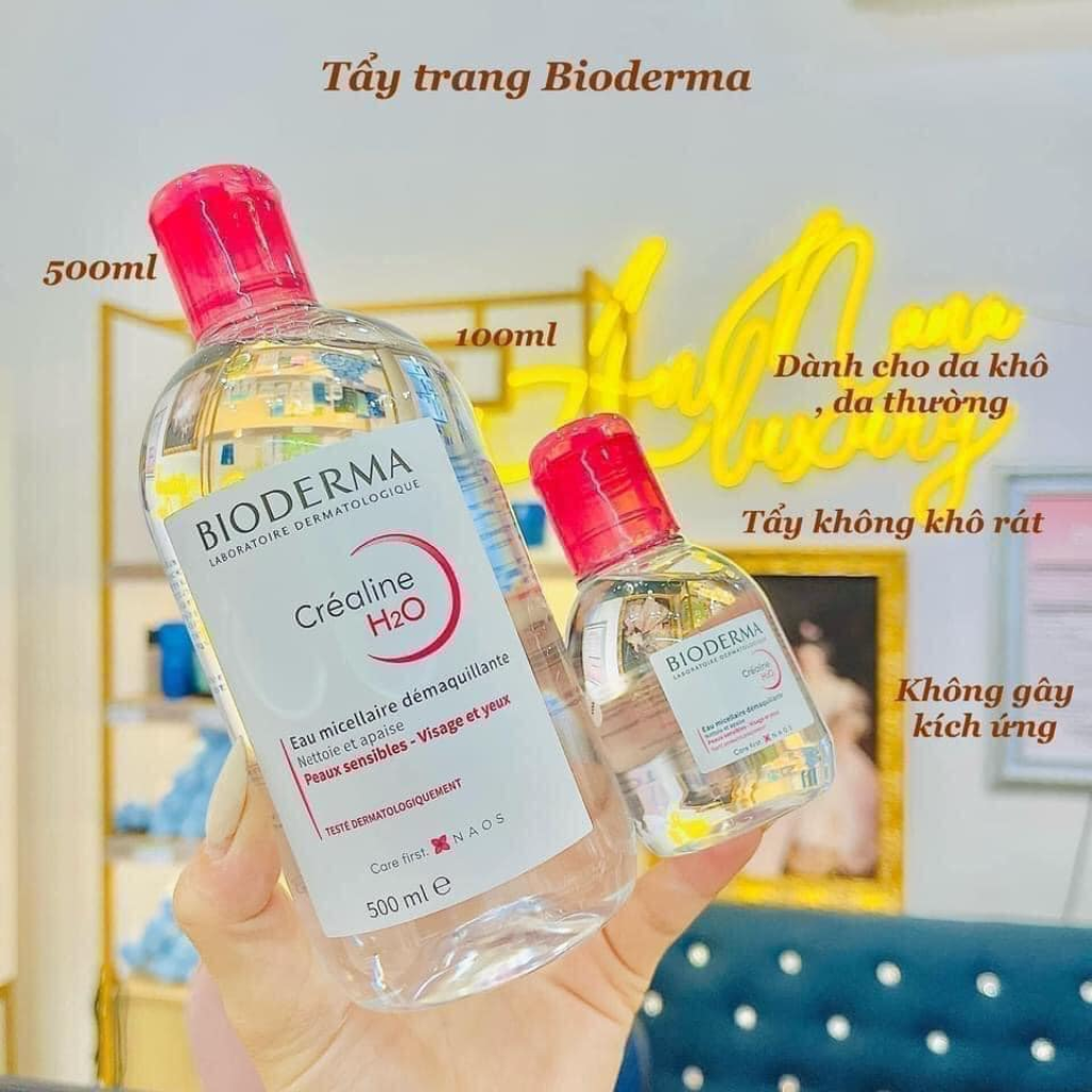 Nước Tẩy Trang Bioderma 100ml Xanh - Hồng