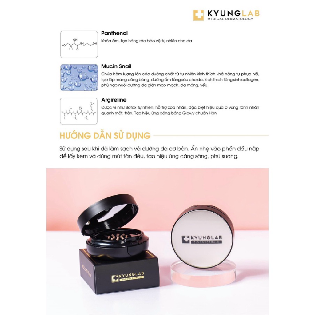 Phấn Nước Trang Điểm Kyung Lab Cushion Bio Cover Balm 15g
