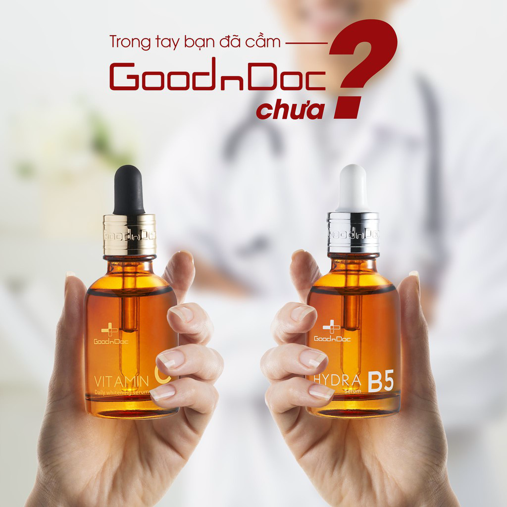 Serum Cấp Ẩm Phục hồi Làm Sáng Da B5 goodndoc Màu Mới 30ml Nhập Khẩu Chính Hãng