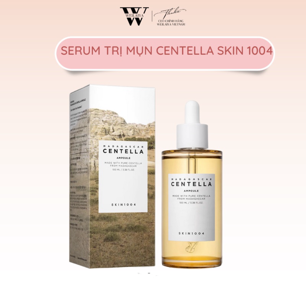 Serum Rau Má Skin 1004 Madagascar Centella Asiatica Ampoule 55ml Tinh Chất Skin 1004 Chính Hãng