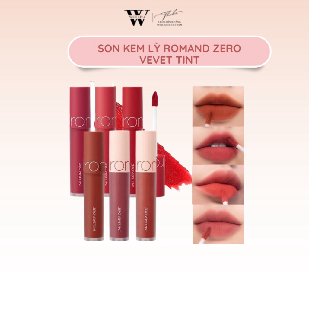 Son Kem Lì Romand New Zero Velvet Tint