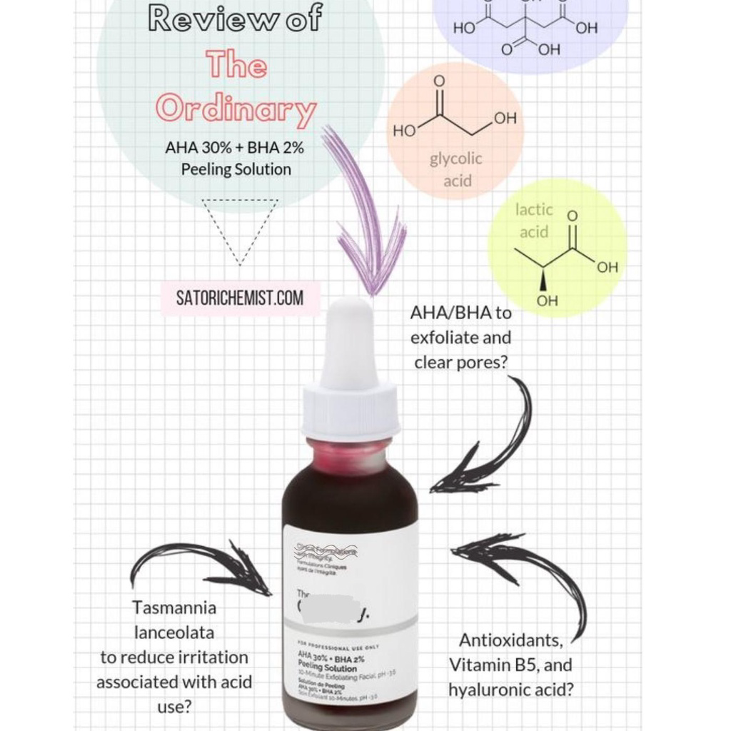 -The Ordinary- Peel Da Tẩy Da chết Hoá Học Thanh Tẩy Da Aha 30 - 2peeling