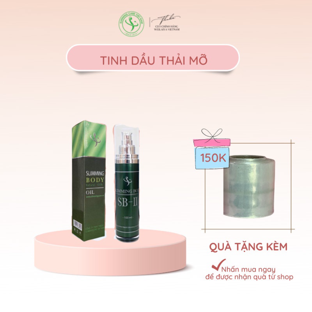 Tinh Dầu Ủ Nóng Tan Mỡ Bụng Slimming Body SB-II, Tan Mỡ Bụng, Bắp Tay, Bắp Chân, Đùi 120ml [ CHÍNH - HÃNG ]