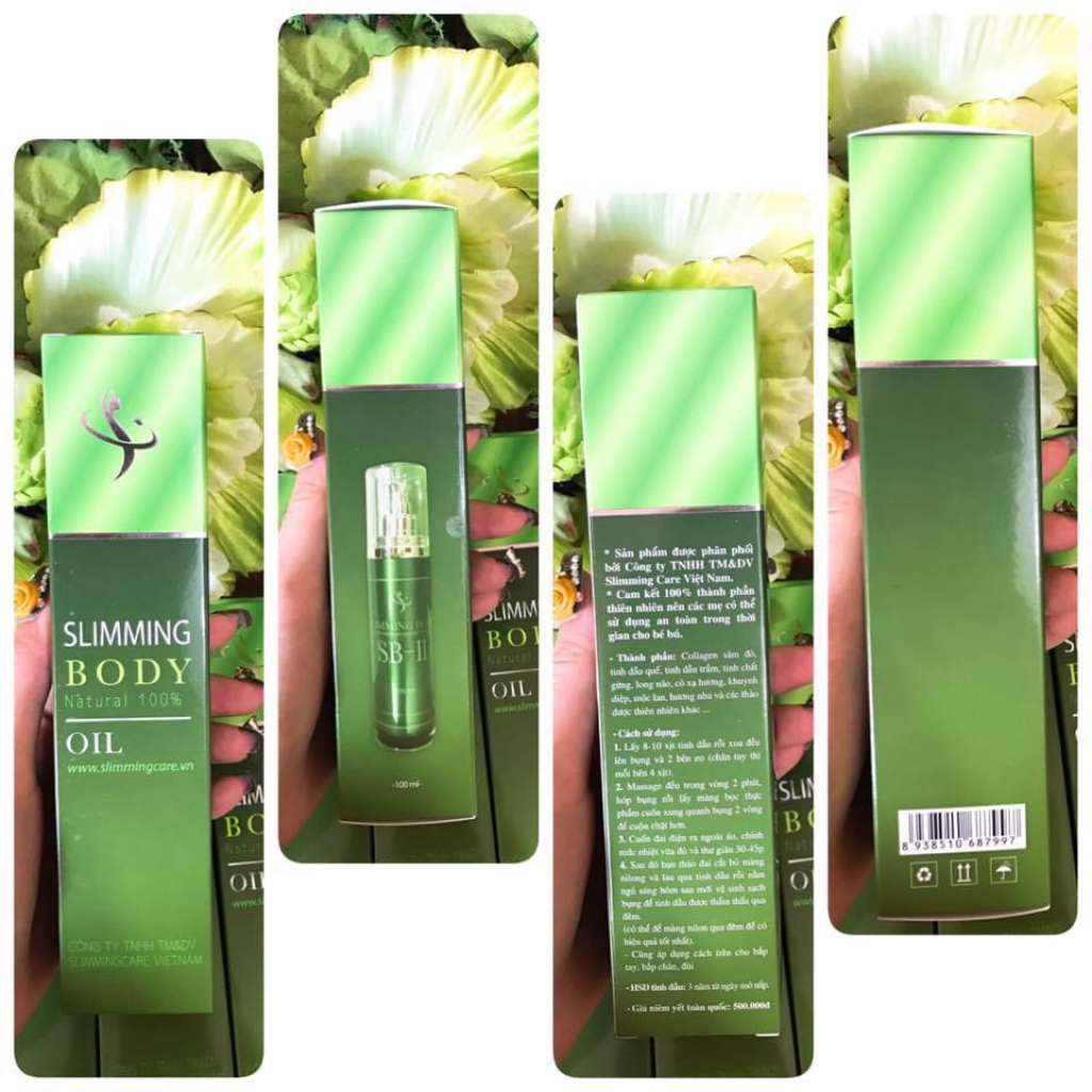 Tinh Dầu Ủ Nóng Tan Mỡ Bụng Slimming Body SB-II, Tan Mỡ Bụng, Bắp Tay, Bắp Chân, Đùi 120ml [ CHÍNH - HÃNG ]
