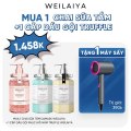 ComBo Sữa Tắm Và Dầu Gội Phục Hồi WEILAIYA Tặng Ngay Máy Sấy Xịn Sò